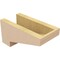 Ekena Millwork 5"W x 10"D x 5"H Wide Clemmons Rough Cedar Woodgrain TimberThane Corbel, Primed Tan CORUR05X10X05CLERCPR - alternate 4